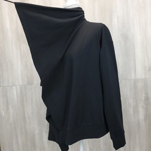 Young Fabulous & Broke Black Drape Cardigan B-0060a - Picture 9 of 10